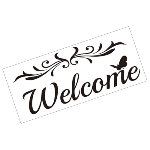 TOYANDONA 2 Stück Willkommens wandsticker Selbstklebend PVC Aufkleber für Tür und Wand Leicht Anzubringen und Rückstandsfrei Entfernbar Dekoratives Design für Küche Flur Fenster und Glatte TOYANDONA 2 Stück Willkommens wandsticker Selbstklebend PVC Aufkleber für Tür und Wand Leicht Anzubringen und Rückstandsfrei Entfernbar Dekoratives Design für Küche Flur Fenster und Glatte von TOYANDONA