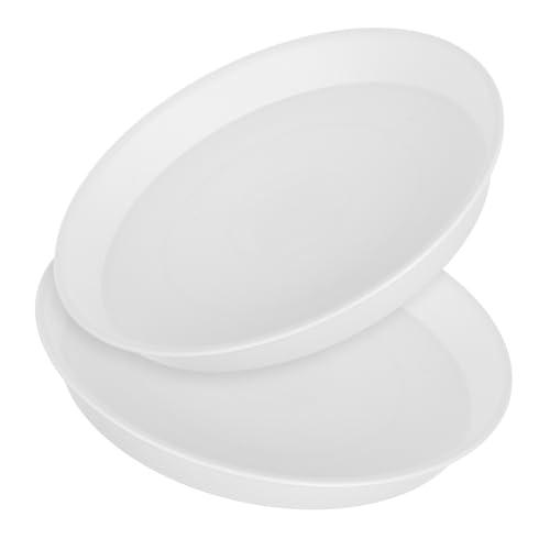 TOYANDONA 2 Stück Witterungsbeständige Vogeltränke aus Kunststoff Rundes Wasserbad Vogelbadeschale Ersatz Wassernapf für Futterstation Hummingbird Feeder Outdoor Wasserbehälter von TOYANDONA