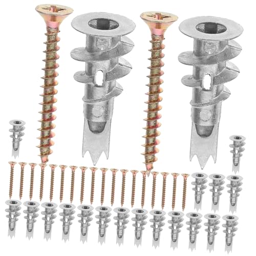 TOYANDONA 20 Sätze Schrauben und Dübelset für Gipskarton Selbstschneidende Wandanker mit Spiraldesign Vielseitig Einsetzbar für Heimdekoration und Einfache Langlebige Befestigungslösungen TOYANDONA 20 Sätze Schrauben und Dübelset für Gipskarton Selbstschneidende Wandanker mit Spiraldesign Vielseitig Einsetzbar für Heimdekoration und Einfache Langlebige Befestigungslösungen von TOYANDONA