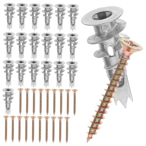 TOYANDONA 20 Sätze Selbstbohrende Rigipsdübel und Schrauben Set für Schnelle und Einfache Wandmontage für Badezimmer Küche Bilderrahmen und TOYANDONA 20 Sätze Selbstbohrende Rigipsdübel und Schrauben Set für Schnelle und Einfache Wandmontage für Badezimmer Küche Bilderrahmen und von TOYANDONA