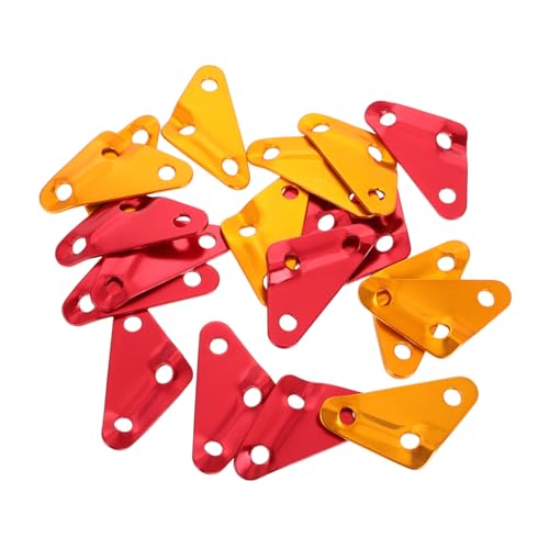 TOYANDONA 20 Stück Aluminium Dreieck Tensioner Outdoor Seilspanner für Zelte und Planen Windfeste Riemenversteller für Camping und Wandern und Vielseitig Rot und Gelb TOYANDONA 20 Stück Aluminium Dreieck Tensioner Outdoor Seilspanner für Zelte und Planen Windfeste Riemenversteller für Camping und Wandern und Vielseitig Rot und Gelb von TOYANDONA