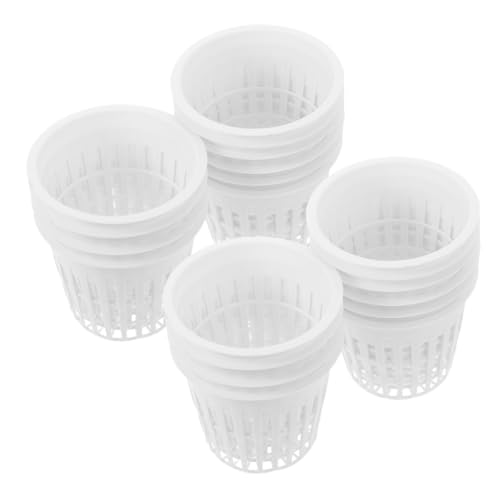 TOYANDONA 20 Stück Teiliges Hydroponik Netzpflanzgefäß mit Löchern Kunststoff Mesh Töpfe für Orchideen Kräuter Luftdurchlässig Platzsparend für Indoor Garten Sauberes Pflanzen ohne Erde von TOYANDONA