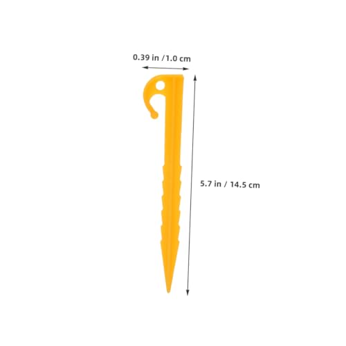 TOYANDONA 20 Stück Teiliges Kunststoff Zeltheringe mit Gewindestruktur Windfeste Gelbe Befestigungsnägel für Outdoor Zelte Strand Camping und Wandern Stabile Bodenanker für Sichere TOYANDONA 20 Stück Teiliges Kunststoff Zeltheringe mit Gewindestruktur Windfeste Gelbe Befestigungsnägel für Outdoor Zelte Strand Camping und Wandern Stabile Bodenanker für Sichere von TOYANDONA