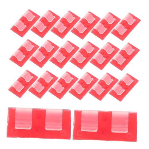 TOYANDONA 20 Stück Teiliges Outdoor Licht Haken mit Wasserdichtem Kleber Schwere Transparente Clips für Weihnachtsbeleuchtung Wetterfeste Kabelhalter für Garten Terrasse Flexibel und Robust von TOYANDONA