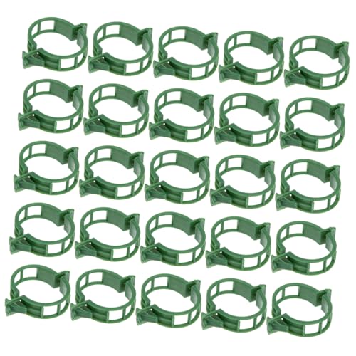 TOYANDONA 200 Stück Pflanzenklammern aus Flexiblem PP Kunststoff Robuste Pflanzenstützen Clips für Kletterpflanzen Tomaten Weinreben Gemüse Einfache Befestigung an Rankhilfen und Stäben von TOYANDONA
