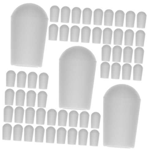 TOYANDONA 200 Stück Runde Schutzkappen für Kleiderbügelhaken Weiche für Drahtspitzen Einfache Montage Langlebige Schutzabdeckungen für Wäschehaken und Kleiderbügel von TOYANDONA