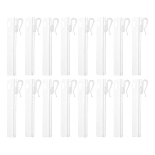 TOYANDONA 25 Stück Teiliges Gardinenhaken Kunststoff Einstellbare Pinch vorhanghaken mit Clip Design Höhenverstellbar für Fenster Türvorhänge Kompatibel mit Vorhangschienen systemen von TOYANDONA