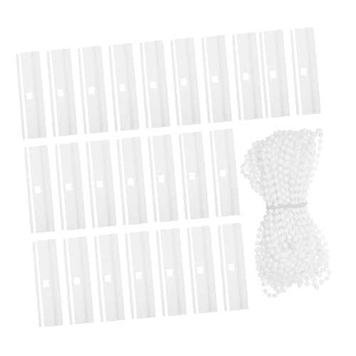 TOYANDONA 25 Stück Teiliges Lamellenvorhang Ersatzteile aus PVC mit Perlenkette Stabile Halter für Vertikale Jalousien Robustes Reparaturzubehör für Fenster Langlebig und Einfach zu von TOYANDONA