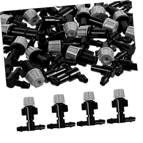 TOYANDONA 25 Stück Zerstäuberdüse Nebeldüse Tropfen Anlage Düsennebel Bewässerung Einstellbare Sprinkler-sprühkühlung Groß Strahler Bett Tropft Herr System Sprühen Pflanzen Mikro Grey Pp von TOYANDONA