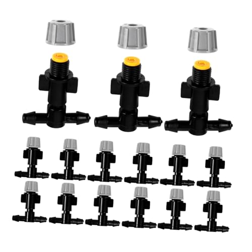 TOYANDONA 25 Stück Zerstäuberdüse Sprüher Kühlung Nebel Strahler Cool Groß Tropfen Mikro Herr Düsen Tropft Pflanzen Bett Anlage System Bewässerung Sprinkler Sprühen Tropfer Pp Grey von TOYANDONA