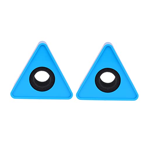 TOYANDONA 2Stücke Abs Mikrofon Logo Fahne im Dreiecksdesign Blau für Interviews Personalisierbar durch Gravur oder Mehrfarbige Aufkleber Passend von TOYANDONA
