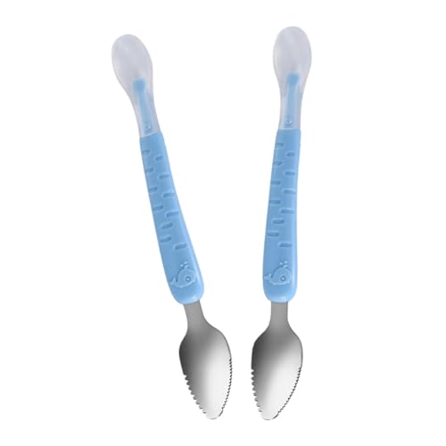 TOYANDONA 2Stücke Babyfruchtschaufel Multifunktionale Ernährungsschaufel für Ergonomisch Aufbewahrungsbox von TOYANDONA