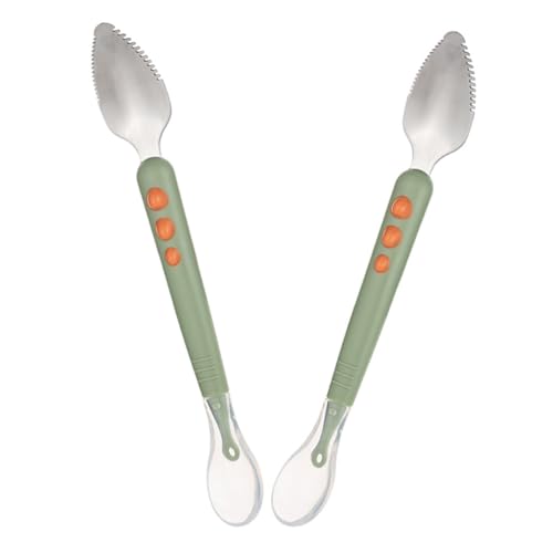 TOYANDONA 2Stücke Fruchtpüree Doppelseitige Fütterlöffel für Sanftes Füttern von Babybrei Ergonomisch Gestaltet Langlebig TOYANDONA 2Stücke Fruchtpüree Doppelseitige Fütterlöffel für Sanftes Füttern von Babybrei Ergonomisch Gestaltet Langlebig von TOYANDONA
