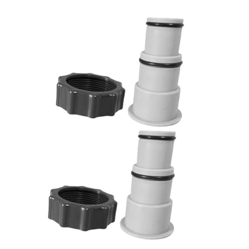 TOYANDONA 2Stücke Pool Filter Pump Adapter Robuste Schlauchadapter für Poolpumpen Sichere Verbindung und Einfache Installation für Pools und Zubehör von TOYANDONA