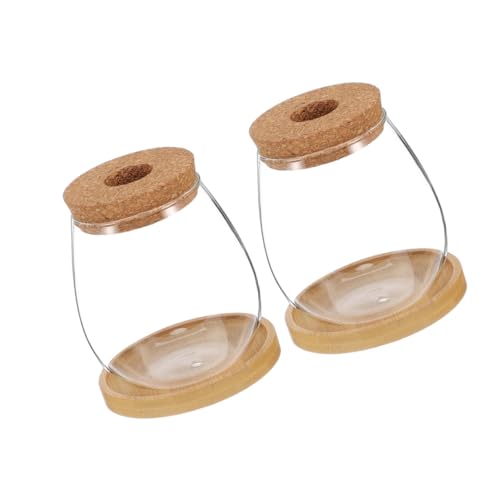 TOYANDONA 2sätze Hydroponische Glasvasen Mit Bambusuntersetzer Durchsichtige Behälter Für Wasseranzucht Von Zimmerpflanzen Tischdekoration Und Mikrolandschaften TOYANDONA 2sätze Hydroponische Glasvasen Mit Bambusuntersetzer Durchsichtige Behälter Für Wasseranzucht Von Zimmerpflanzen Tischdekoration Und Mikrolandschaften von TOYANDONA