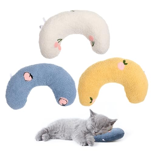 TOYANDONA 3 STÜCKE Teiliges Förmiges Haustierkissen Komfortables Nackenstützkissen für Katzen und Kleine Hunde Hautfreundlich Waschbar Langlebig Fördert Tiefen Entspannten Schlaf TOYANDONA 3 STÜCKE Teiliges Förmiges Haustierkissen Komfortables Nackenstützkissen für Katzen und Kleine Hunde Hautfreundlich Waschbar Langlebig Fördert Tiefen Entspannten Schlaf von TOYANDONA