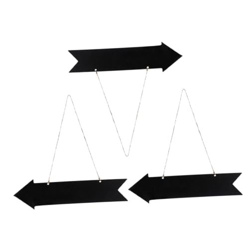 TOYANDONA 3 STÜCKE Teiliges Hängendes Holz kreidetafelschild Pfeilform Dekoratives DIY Nachrichtenschild für Wanddeko Hochzeit Party Flur Kleine Beschreibbare Tafel TOYANDONA 3 STÜCKE Teiliges Hängendes Holz kreidetafelschild Pfeilform Dekoratives DIY Nachrichtenschild für Wanddeko Hochzeit Party Flur Kleine Beschreibbare Tafel von TOYANDONA