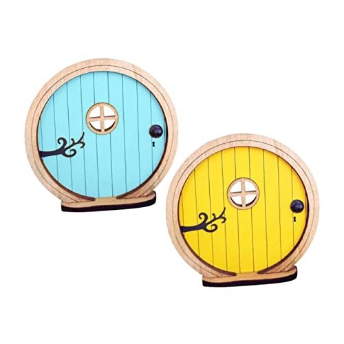 TOYANDONA 3 Sätze Gartentüren Teiliges Dekoration Für Feengärten DIY Miniaturszenen Rustikale Tür Accessoires Für Garten Und Innenräume Für Projekte 2 Stücke * 3 von TOYANDONA