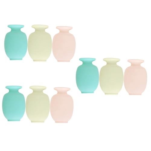 TOYANDONA 3 Sätze Teiliges Wand Vasen Kreative Wanddeko Mit Haftender Vase Für Pflanzen Gelb Rosa Blau Für Fenster Spiegel Kühlschränke Und 3 Stück * 3 von TOYANDONA