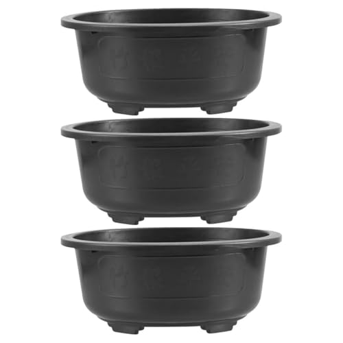 TOYANDONA 3 Stück 15 Große Blumentöpfe Topfpflanzen Bonsai Töpfe Modernes Training Großer Ovaler Pflanztopf Blumentopf Pflanzenzuchttopf Großer Sukkulentenbehälter Eintopfen Von von TOYANDONA