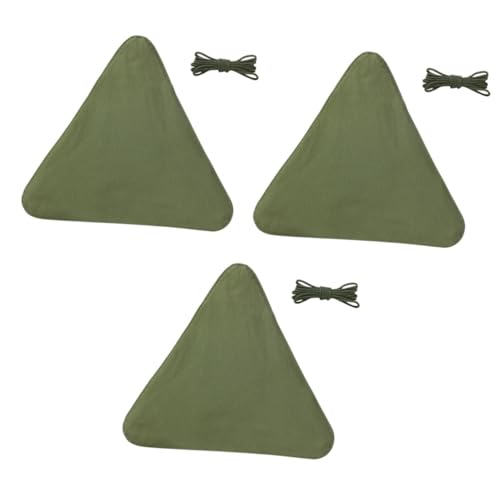 TOYANDONA 3 Stück Angelhocker klappbarhocker faltstuhl chaiselongue liegestühle klappstuhl liegestuhl Outdoor-Hocker-Kit Campinghocker Sitz Stativ-Hocker-Kit Stativ Hocker Seil Nylon Green von TOYANDONA