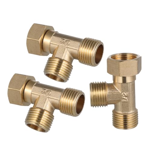 TOYANDONA 3 Stück Kupfer Dreiwege-adapter Hochtemperatur Wassererhitzer Rohrfitting Solar Warmwasser Verteiler mit Innen Außengewinde für Sanitär und Heizsysteme TOYANDONA 3 Stück Kupfer Dreiwege-adapter Hochtemperatur Wassererhitzer Rohrfitting Solar Warmwasser Verteiler mit Innen Außengewinde für Sanitär und Heizsysteme von TOYANDONA