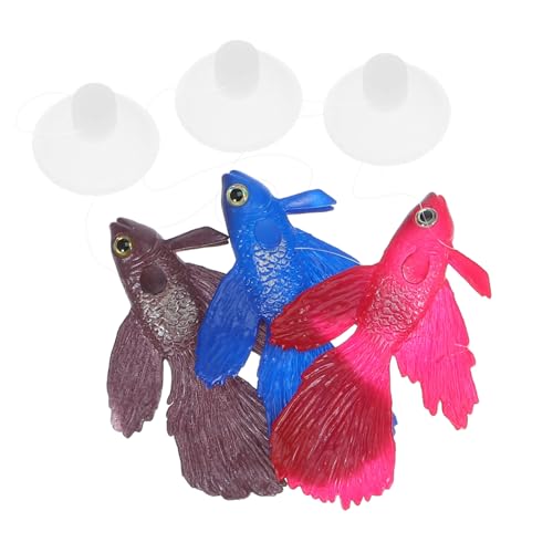 TOYANDONA 3 Stück Leuchtende Betta Fisch Deko für Aquarium Schwimmende Realistische Silikonfische in Rot Braun Blau Langlebig Wartungsfrei Nachtlicht Effekt Lebensechte Aquarium Figuren TOYANDONA 3 Stück Leuchtende Betta Fisch Deko für Aquarium Schwimmende Realistische Silikonfische in Rot Braun Blau Langlebig Wartungsfrei Nachtlicht Effekt Lebensechte Aquarium Figuren von TOYANDONA