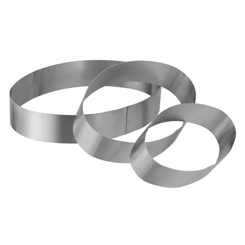 TOYANDONA 3 Stück Ovaler Kuchenring aus rostfreiem Edelstahl antihaftbeschichtet Kratzfest für Mousse Käsekuchen DIY Backen und Party praktisches Tortenzubehör für runde Dessertformen TOYANDONA 3 Stück Ovaler Kuchenring aus rostfreiem Edelstahl antihaftbeschichtet Kratzfest für Mousse Käsekuchen DIY Backen und Party praktisches Tortenzubehör für runde Dessertformen von TOYANDONA