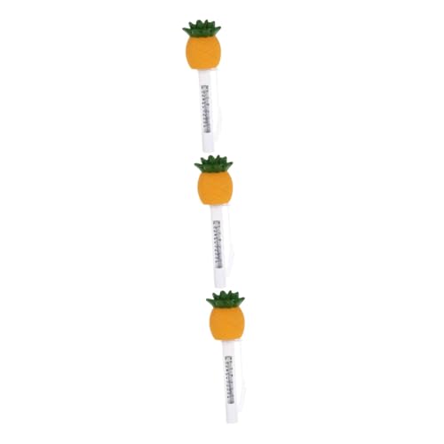 TOYANDONA 3 Stück Pineapple Pool Thermometer Wasserdichtes Schwimmendes Thermometer für Pool Badewanne oder Teich Genaues Temperaturmessgerät Fahrenheit und Celsius Lustiges Cartoon Design von TOYANDONA