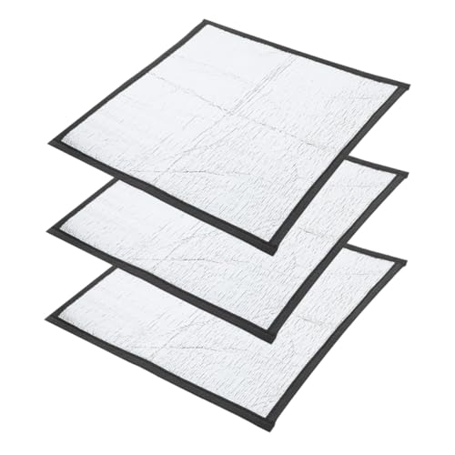 TOYANDONA 3 Stück Reptilien Heizmatte mit Reflektierender Isolierfolie Wärmeisolierung für Terrarien Geeignet für Schildkröten Eidechsen Schlangen Frösche Langlebige Wärmedecke für von TOYANDONA