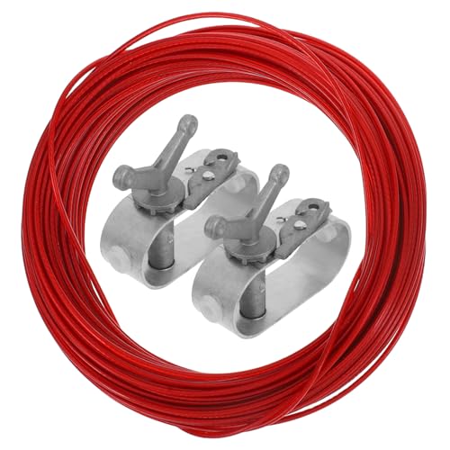 TOYANDONA 3 Stück Robustes Teiliges Poolabdeckungs Kabelset mit Stahlseil und Hand Winde Wetterbeständig Passend Sicheres Spannen und Befestigen für Schwimmbecken im Winter von TOYANDONA