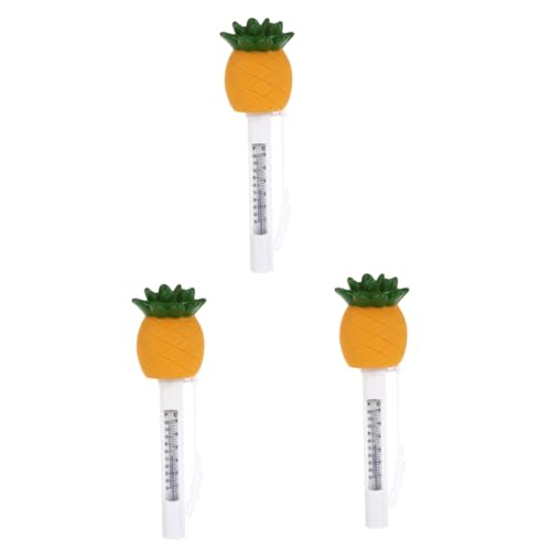 TOYANDONA 3 Stück Schwimmendes Poolthermometer Form Ananas Präzises Thermometer für Wasser und Schwimmbadtemperatur für Pools und Teiche und TOYANDONA 3 Stück Schwimmendes Poolthermometer Form Ananas Präzises Thermometer für Wasser und Schwimmbadtemperatur für Pools und Teiche und von TOYANDONA