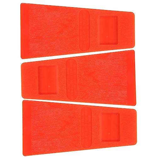 TOYANDONA 3 Stück Teiliges Baumfällkeile Stabilitätskeile für Baumfällung Logging Werkzeuge Orange für Sicheres und Effektives Arbeiten im Garten von TOYANDONA