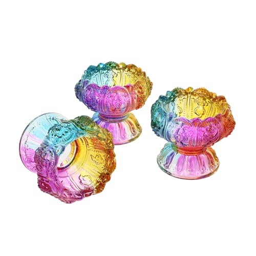 TOYANDONA 3 Stück Teiliges Glas Butter Lamp Holders Dekorativ Langlebig Klassisch für Wohn Religiöse Deko als Geschenk TOYANDONA 3 Stück Teiliges Glas Butter Lamp Holders Dekorativ Langlebig Klassisch für Wohn Religiöse Deko als Geschenk von TOYANDONA
