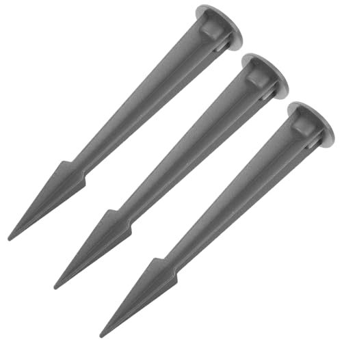 TOYANDONA 3 Stück Teiliges Verstärkte Erdspieße aus Legierung für Gartenlampen Schräg Designte Rostfreie Ersatzhalterungen für Solarwegbeleuchtung Installieren Wetterfest Kompatibel mit von TOYANDONA