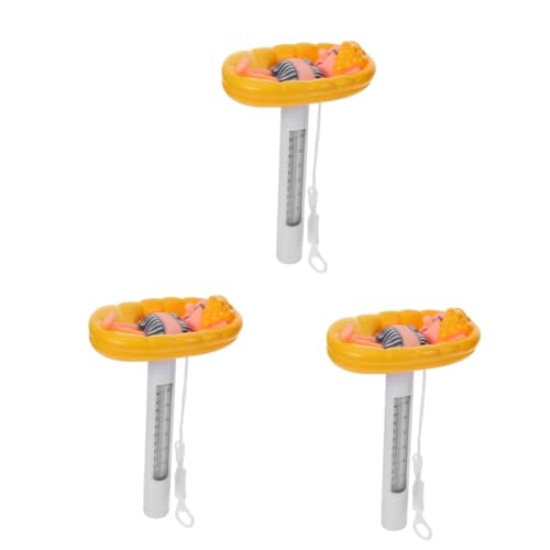 TOYANDONA 3 Stück Wasserthermometer Schwimmbeckenschwimmer Für Oberirdisches Thermometer Wasserpoolthermometer Poolthermometer Thermometer Für Poolthermometer Für Wasserthermometer Pool von TOYANDONA