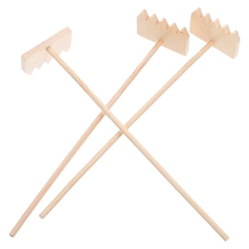 TOYANDONA 3 stücke Mini Zen Garten Rake Werkzeug Tabletop Meditation Bambus Rake Meditation Sandkasten Zubehör Für Büro Tabletop Decor von TOYANDONA
