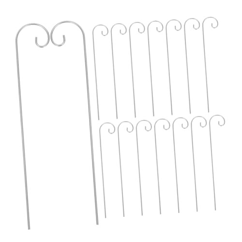 TOYANDONA 30 Stück Teiliges Garten Hängeschlaufen aus Metall Hohe Shepherd Hooks für Pflanzenetiketten und Gartendekoration Robust Installieren für Terrasse und Außenbereich von TOYANDONA
