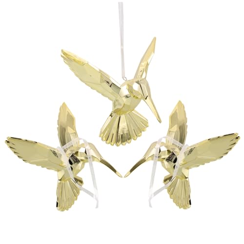 TOYANDONA 3stücke Hummingbird Ornamente Bunte Vogel-Dekoration Für Schlafzimmer Fenster Und Garten Und Kreative Hängedekoration Für Partys Und Hochzeiten von TOYANDONA
