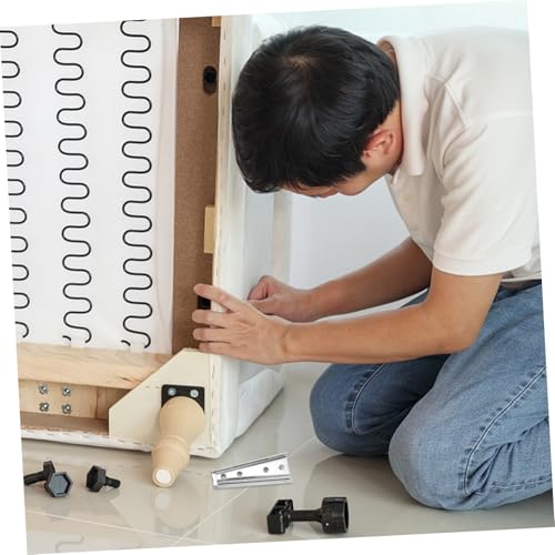 TOYANDONA 4 Paare Sofaverbinder aus Verzinktem Eisen Möbelverbinder mit Konischen Schrauben Stabile Verbindung für Sofa Bett und Möbel Langlebig Druckfest und Einfach zu Montieren TOYANDONA 4 Paare Sofaverbinder aus Verzinktem Eisen Möbelverbinder mit Konischen Schrauben Stabile Verbindung für Sofa Bett und Möbel Langlebig Druckfest und Einfach zu Montieren von TOYANDONA