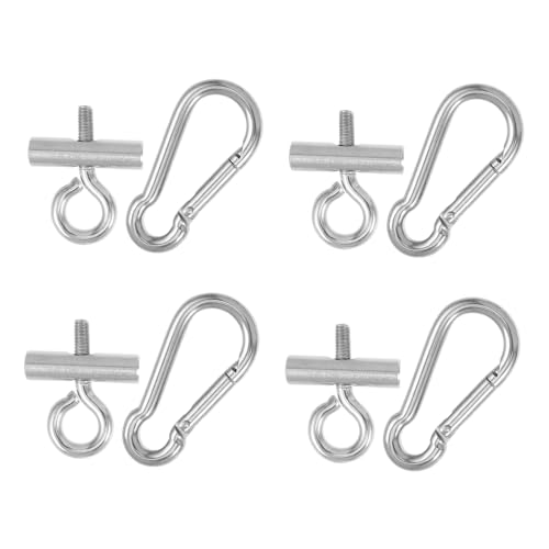 TOYANDONA 4 Sätze Edelstahl Markisenhalter mit Korrosionsschutz Wetterfest und Platzsparend Vielseitig Einsetzbar für Garten Balkon Wohnmobil und Gewerbe Robustes Sonnenschutz von TOYANDONA