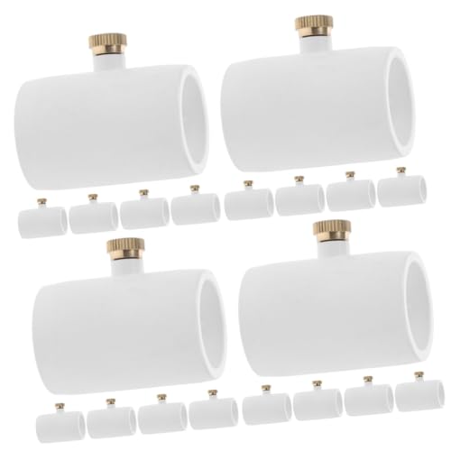 TOYANDONA 4 Sätze Sprühkühlsystem Sprühdüse Für Schlauch Beschlagen Emitter Nebeldüse Sprühnebel Verbindungsschlauch Sprühwischer Wasserdüsen Für Gartenrohre Düsennebel PVC Weiß 5 Stücke * 4 von TOYANDONA