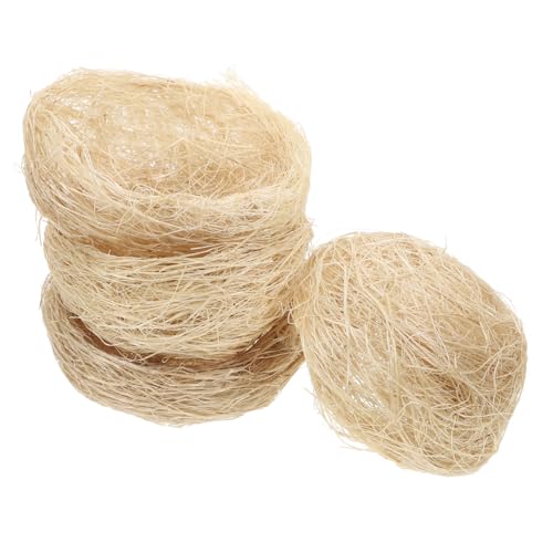 TOYANDONA 4 Stück Handgewebtes Vogel Nest aus Jute Zucht Bettwäsche für Papageien Sittiche Nymphensittiche Atmungsaktive Nistunterlage aus Natürlichem Material für Bastelprojekte Dekoration TOYANDONA 4 Stück Handgewebtes Vogel Nest aus Jute Zucht Bettwäsche für Papageien Sittiche Nymphensittiche Atmungsaktive Nistunterlage aus Natürlichem Material für Bastelprojekte Dekoration von TOYANDONA