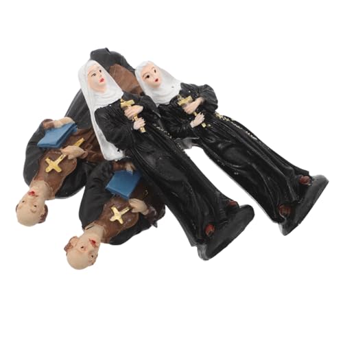 TOYANDONA 4 Stück Missionsstatue katholische Figur Blumentopffiguren Katholische Skulptur Miniaturstatuen religiöse Parteibevorzugung christliche Figuren Sandkasten-Miniaturen Harz TOYANDONA 4 Stück Missionsstatue katholische Figur Blumentopffiguren Katholische Skulptur Miniaturstatuen religiöse Parteibevorzugung christliche Figuren Sandkasten-Miniaturen Harz von TOYANDONA