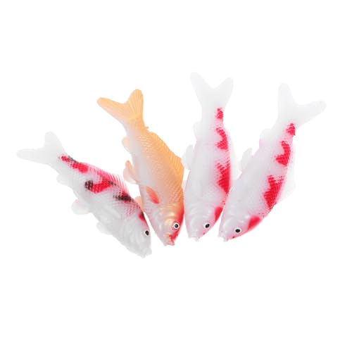 TOYANDONA 4 Stück Realistische Schwimmende Koi Fische Aquarium Deko Langlebigem Kunststoff Lebensechte Goldfisch Modelle für Teich Fischbecken und Garten Farblich Gemischt Wasserfest TOYANDONA 4 Stück Realistische Schwimmende Koi Fische Aquarium Deko Langlebigem Kunststoff Lebensechte Goldfisch Modelle für Teich Fischbecken und Garten Farblich Gemischt Wasserfest von TOYANDONA