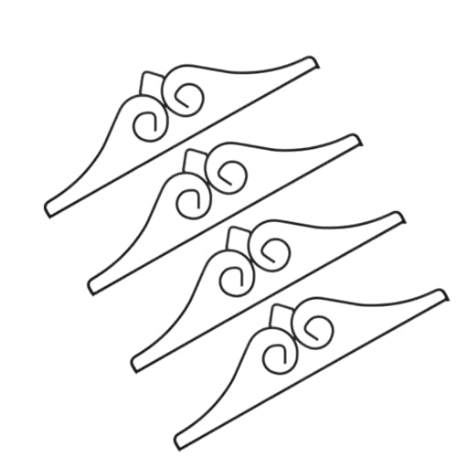 TOYANDONA 4 Stück Robuste Halterung für Briefkasten Wandmontage Verstellbar für Verschiedene Flaggenformate für Garten und Terrasse von TOYANDONA