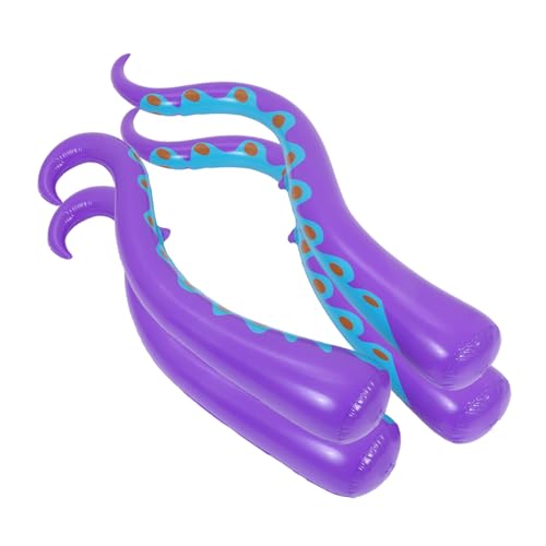 TOYANDONA 4 Stück Teiliges Aufblasbares Oktopusmodell mit Realistischen Tentakeln Halloween Fensterdeko Wiederverwendbar Schnelle für Meeresmotto Partys und Kinderzimmergestaltung von TOYANDONA