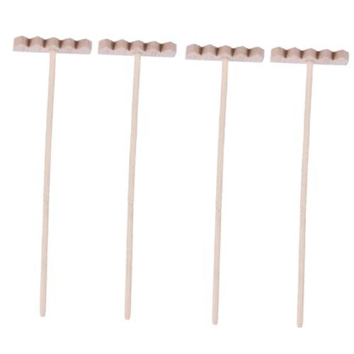 TOYANDONA 4 Stück Teiliges Bambus Mini Zen Garten Rechen Kleine Rakes für Sandtisch Dekoration Natürliche Glatte Oberfläche für Zen Garten Am Schreibtisch und Meditative Gestaltung TOYANDONA 4 Stück Teiliges Bambus Mini Zen Garten Rechen Kleine Rakes für Sandtisch Dekoration Natürliche Glatte Oberfläche für Zen Garten Am Schreibtisch und Meditative Gestaltung von TOYANDONA