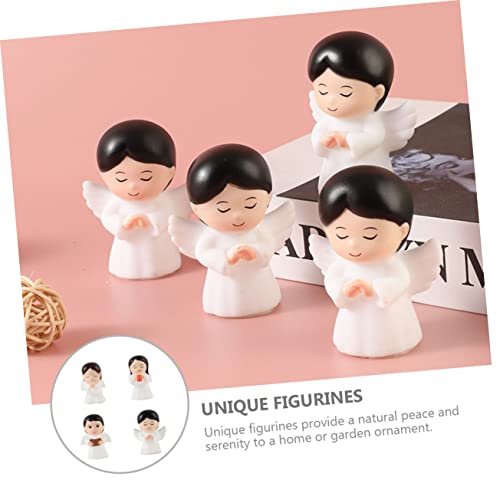 TOYANDONA 4 Stück Teiliges Deko Vinyl Kleine Cherub Skulpturen mit Betenden und Lesenden Jungen Mädchen Dekorative Figuren für Wohnzimmer Schreibtisch Regal und Garten Langlebig und TOYANDONA 4 Stück Teiliges Deko Vinyl Kleine Cherub Skulpturen mit Betenden und Lesenden Jungen Mädchen Dekorative Figuren für Wohnzimmer Schreibtisch Regal und Garten Langlebig und von TOYANDONA
