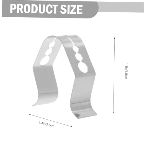 TOYANDONA 4 Stück Teiliges Edelstahl Thermometerhalter Grillzubehör mit Flexiblen Befestigungsclips Hitzebeständig und Langlebig Passend für Grill Smoker Ofen und Bbq Einfache Handhabung von TOYANDONA